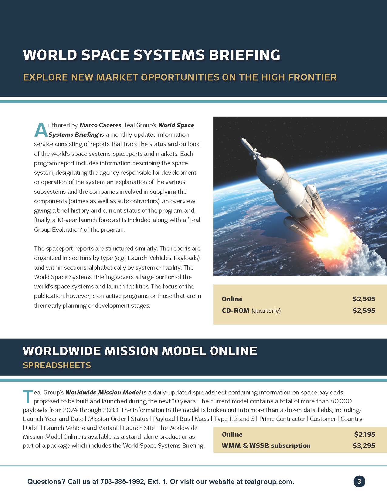 World Space Systems Briefing